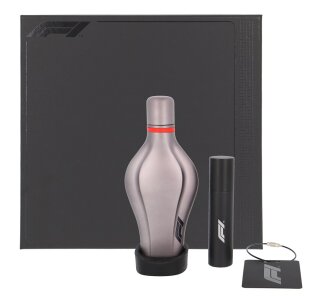 F1 Race Collection Precious Mettle Duft-Set Eau de Toilette 75 + 15 ml - Gepäckanhänger - Silikonständer