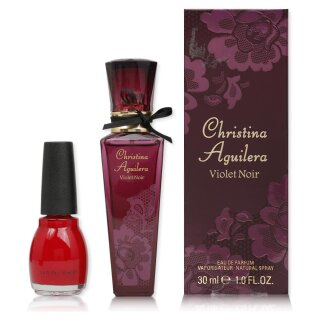 Christina Aguilera Violet Noir Set Eau de Parfum 30 ml + Nagellack 15 ml
