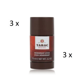Tabac Original Deodorant Stick 75 ml 3er Pack = 225 ml